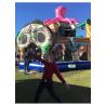 China Pink Octopus Pirate Bouncy Castle Playground 6 * 6 * 5.5 Meters With Transporting Bag factory
