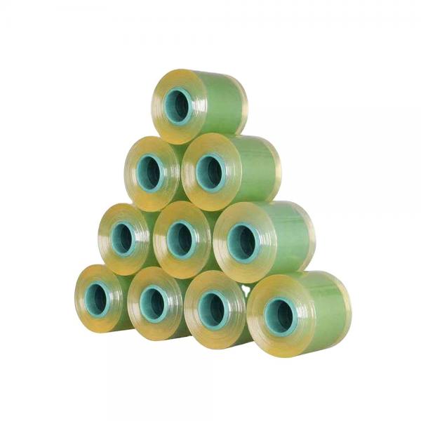 Quality Clear Transparent Plastic Wrap / Stretch Packing Roll OD 65mm 50mm Width 0.03mm for sale