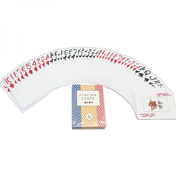 Quality 0.35mm Waterproof Plastic Playing Cards , Poker Cards Custom CMYK full color printing for sale