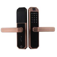 Quality Anti Peep Fingerprint Smart Door Locks Intelligent Recognition Biometric Door Lock for sale