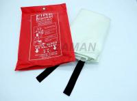 China EN1869 PVC Red Bag Marine Fire Fighting Equipment Fiber Glass Fire Blanket factory