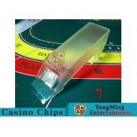 China Poker Game 8 Decks Playing Cards Shoe Frosted Shuffler Casino Card Shoe Thick High - Density Plexiglass Dealer Card Shoe for sale