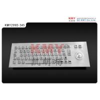 China ESD Metal Frame Keyboard Anti Vandal Industrial Keyboard With Trackball factory
