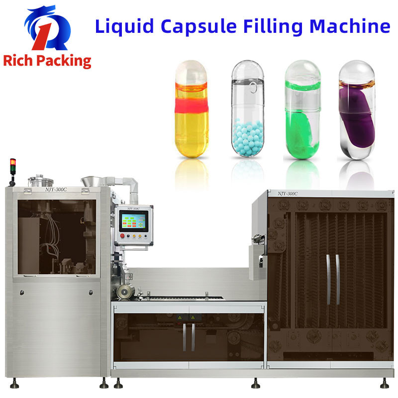 China Automatic Hard Gel Capsule Filling Machine NJY 300 For Liquid Oil factory