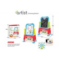 China 67 CM Height Unisex Kids Magnetic Drawing Board 12 Chalks Painting Blue factory