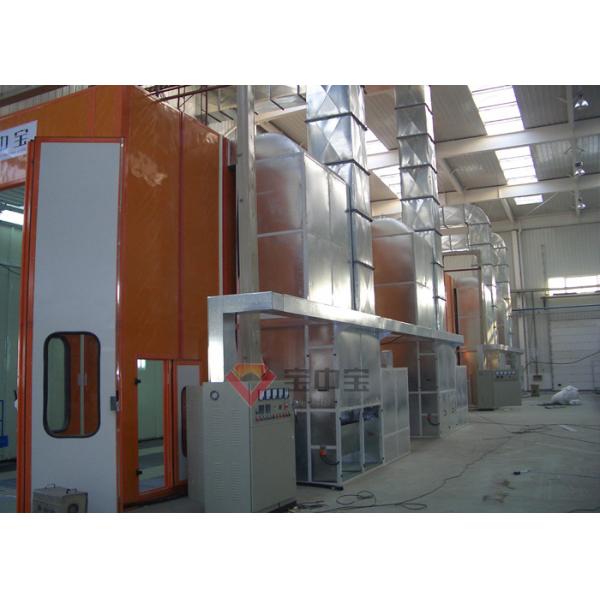 Quality Diesel Heating Bus Full Downdraft Spray Booth Middle Door Paint Room for sale