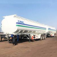 China 45CBM CIMC Tri Axle Fuel Tanker Trucks Gas Tanker Semi Trailer for sale