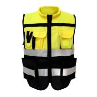 China 360 Degree Industrial Working Reflective Safety Vest With Pockets 120g 5cm Tape factory