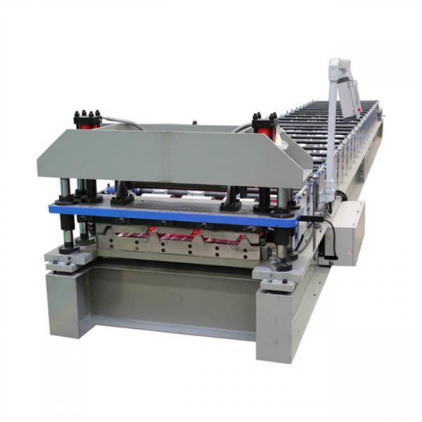Quality Hydraulic cutting PLC control roof panel roll forming machine 15-20m/min for roof wall for sale