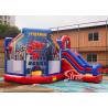 China 6x5m kids spiderman inflatable jumping castle with slide for sale price from Sino Inflatables factory