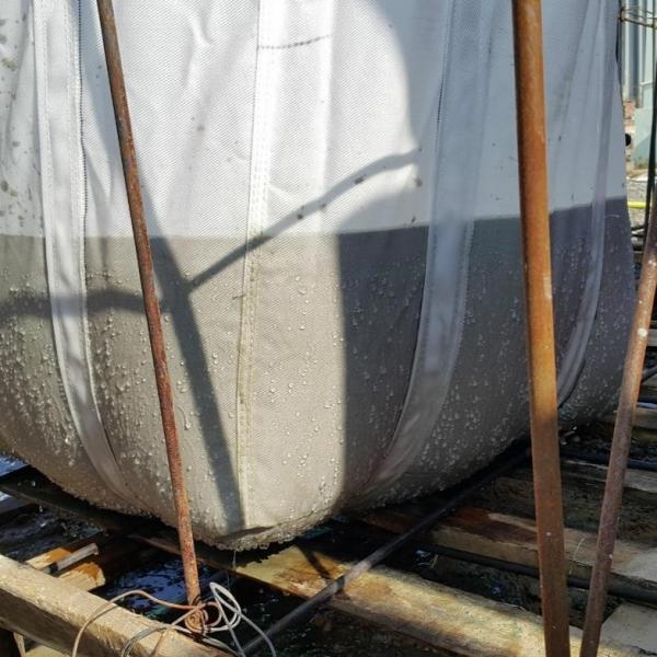 Quality GT200 High flow rate PP Monofilament woven geotextile dewatering geobag with open top for waste water treatment for sale