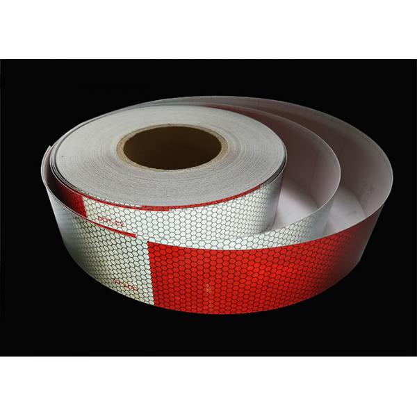 Quality Glass Beads Reflective Tape Sheets DOT Standard White And Red 2 Inch Width for sale