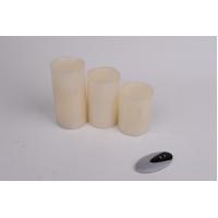 China Flameless Candles With Flickering Flame , Battery Operated Candles With Timer  factory