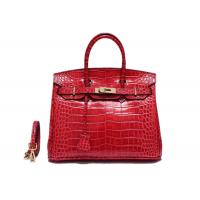 China Custom Padlock Womens Shoulder Handbags Brand Style Alligator Pattern factory