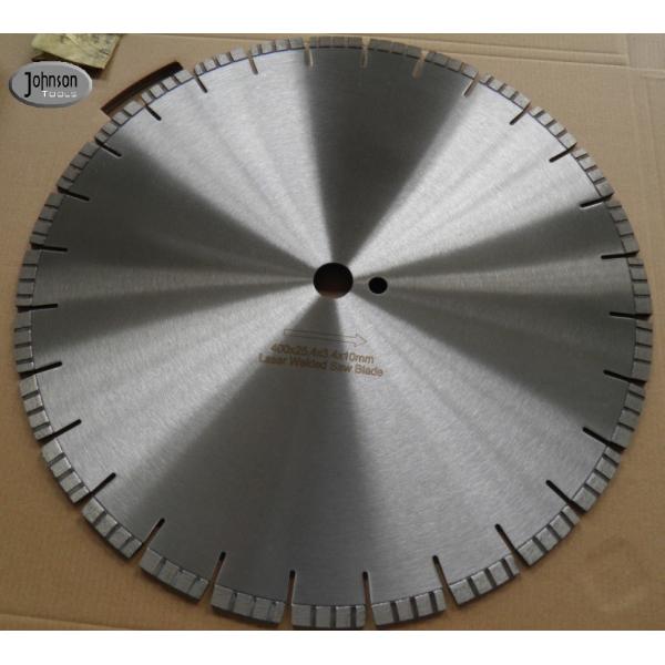 Quality 16 inch 400mm Turbo Diamond Saw Blades for fast cutting concrete,reinforced concrete for sale