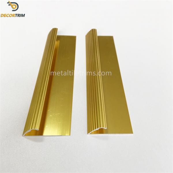 Quality Fluted Edge Curved Carpet Transition Strip Aluminum Alloy 6063 Material for sale