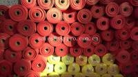 China Sparkly Red Printed Glitter EVA Foam Sheet With Non Discoloring Adhesive Ethylene Vinyl Acetate factory