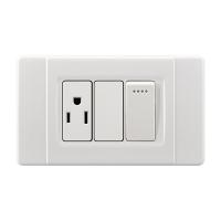 China Universal Light Switches And Sockets , White Electrical Sockets And Switches factory