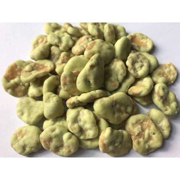 Quality Spicy Chilli Coated Fava Beans Health Benefits Fried Foods Low Temp Saving for sale