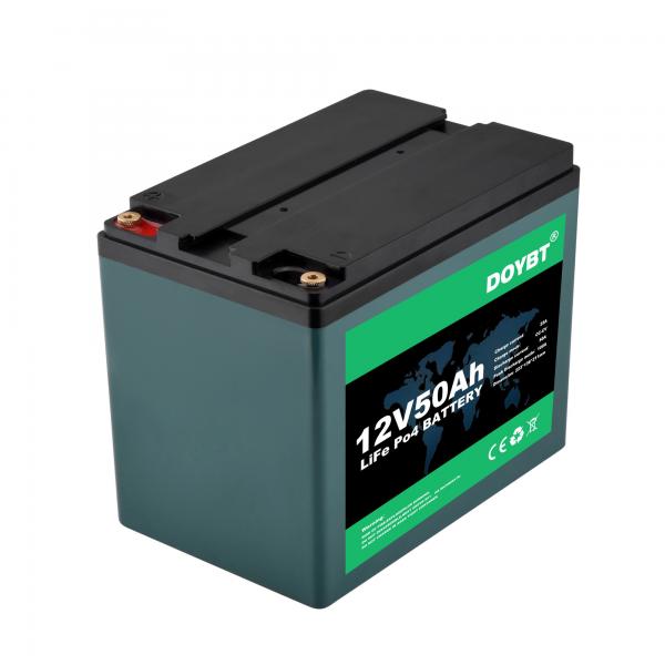 Quality 12V 50Ah LiFePO4 Battery For RV / Camper Kid Scooters Fish Finder for sale