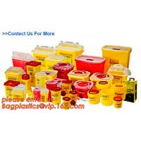 China Yellow Plastic Medical Sharp Container for needles, Health and Medicals use disposable 5L Sharp container, sharp contain factory