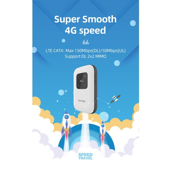 Quality Wireless Portable 4g MiFi Router CAT4 150Mbps support B12/B17/B28 for sale