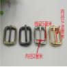 China Hot sales hanging brush anti brass color 26 mm iron adjust square ring adjustable buckle for bags factory