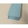 China Blue Powder Coated Aluminum U- shaped Linear Metal Ceiling Width 50mm Height 100mm factory