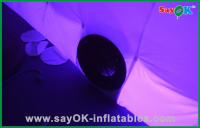 China Inflatable Party Tent Custom Made Portable Inflatable Led Photo Booth In Oxford Cloth , Green / Purple factory