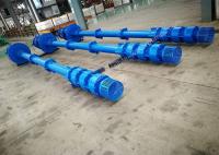 China Electric Vertical Water Pump For Deep Well Multistage Structure Blue Color factory
