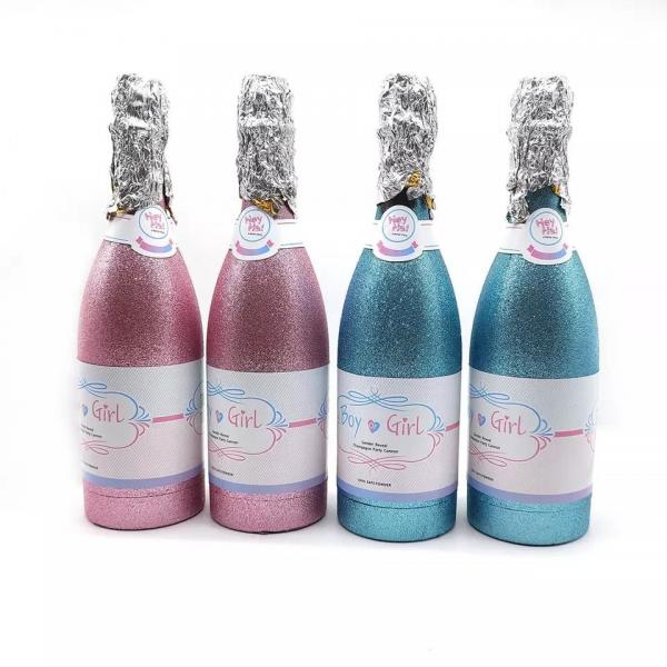 Quality wholesale blue and pink air compressed gender reveal champagne confetti cannon shooter baby showe for sale