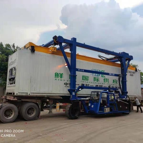 Quality Customized Industrial Straddle Carrier Crane 7km/h For Low Doorway Factories for sale