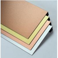 Quality PE Core 5005 2000mm Copper Brushed Aluminum Composite Panel for sale