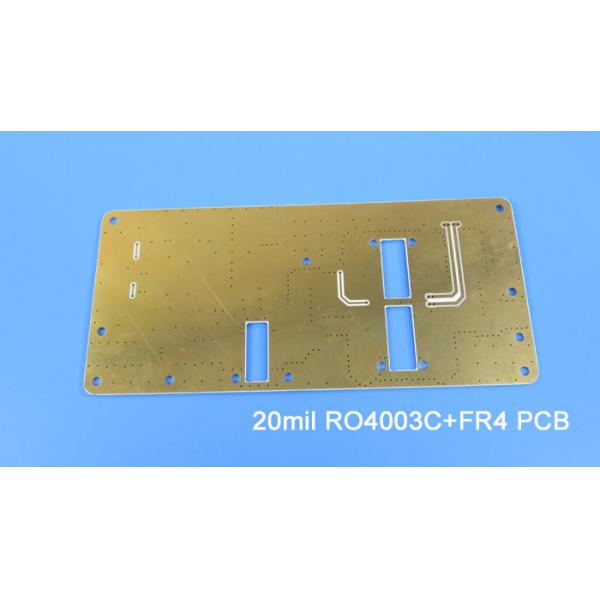 Quality 4 Layer Hybrid PCB Board Bulit On Rogers 20mil RO4003C and FR-4 for sale