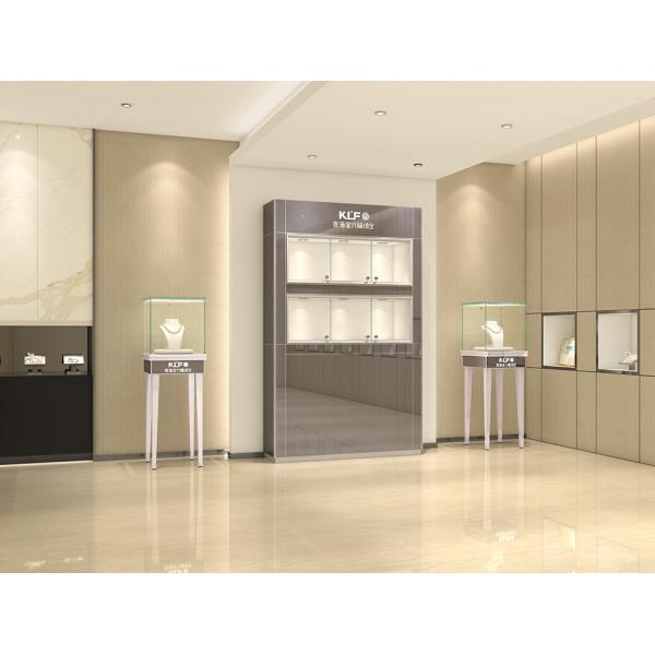 Quality Elegant Decorations Jewelry Store Showcases Kiosk For Jewelry 1000*350*1800mm for sale
