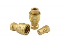 China Hydraulic 800psi 2&quot; Brass Quick Release Coupling For Fluid factory