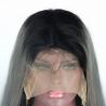 China Human Hair Straight Ombre Color Wig 1B/Grey Full Lace Wig w 100% Brazilian Remy Hair Wig factory