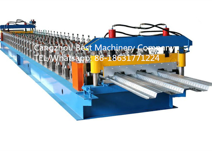 China CE and ISO Steel Structural Floor Deck Panel Sheet Metal Decking Machine Manufacturer factory