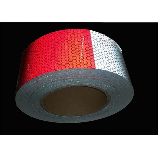 Quality Industrial Emergency Colored Red And Silver Reflective Tape for sale