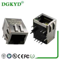 China 90 Degree Shielded 10/100 BASE-T RJ45 Ethernet Jack With Magnetic China Manufacturer for sale