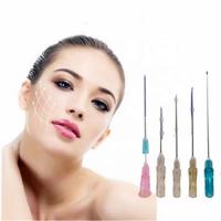 Quality korea absorbable pdo pcl plla cog screw sharp needle facial threads lift for for sale