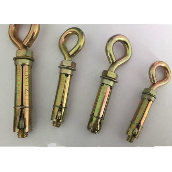 Quality Carbon Steel Eye Bolt Sleeve Anchor Expansion Bolt With Yellow Zinc Color for sale