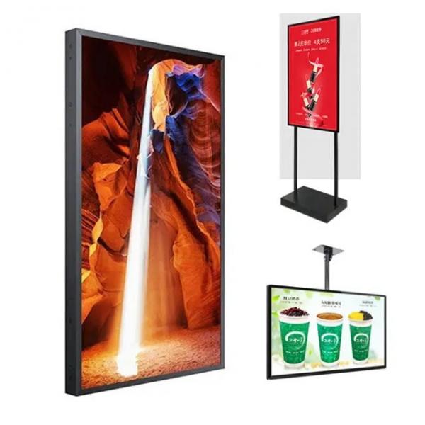 Quality 55 Inch 16:9 High Brightness Video Player Advertising LCD Screen For Shop Window for sale