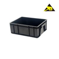 China Competitive Wholesale Price Anti-Static Cleanroom Box Antistatic Conductive Esd Pcb Tray Esd Safe Bins With Dividers factory