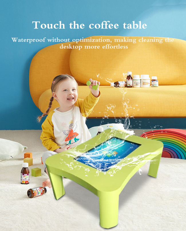 Custom Size Interactive Touch Screen Table Waterproof Touch Screen Smart Table For Kids Gaming