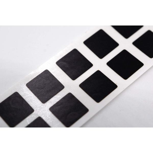 Quality 8mmx8mm 1.5mil Black Matte High Temperature Resistant Polyimide Label for sale