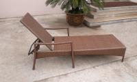 China Indoor / Outdoor Rattan Wicker Sunlounger , Beach Lounge Chair factory