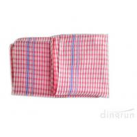 China Personalized Plaid Woven Kitchen Tea Towels With Terry Loop Different Color factory