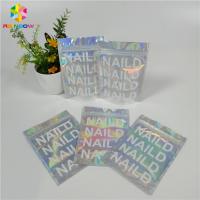 China Holographic Foil Zipper Stand Up Pouch Mylar Bag Custom Print k Smell Proof factory