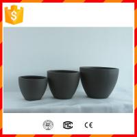 China Light weight home decorative fiberglass clay flower pots with rectangle shape design for sale